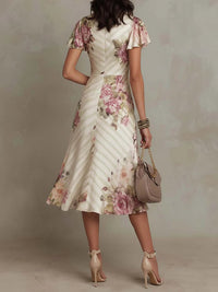 Alba | Elegante Vestido Midi Floral Retro