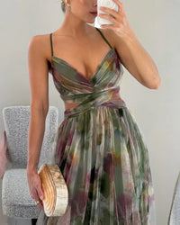 Gisela | Encantador maxivestido com estampado floral