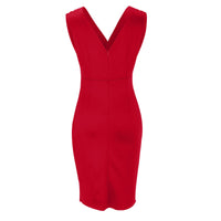 Fresia | Vestido de Mulher justo com decote em V e fenda