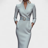 Inês - Vestido Elegante com Cinto