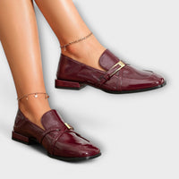 Isabel - Mocassins Bordô