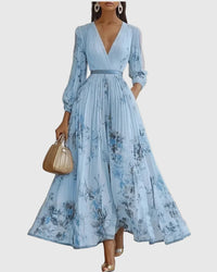 Rosa | Elegante vestido maxi plissado