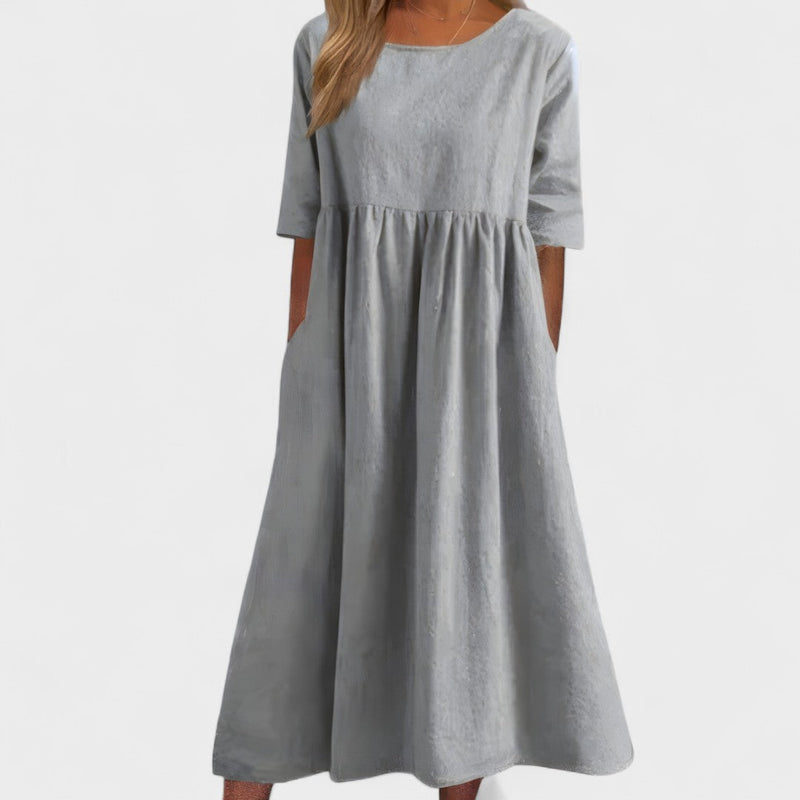 Catarina - Vestido de algodão lisonjeiro