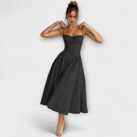 Rosalie - vestido elegante com corpete sem mangas