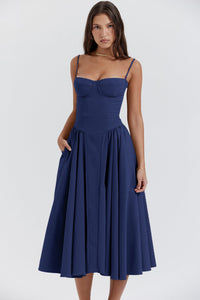 Kiki | Vestido midi retrô