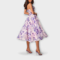 Vestidos midi elegantes de chiffon