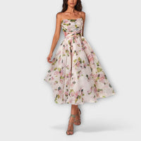 Vestidos midi elegantes de chiffon