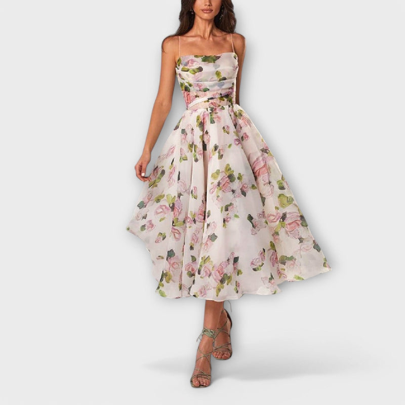 Vestidos midi elegantes de chiffon