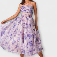 Vestidos midi elegantes de chiffon