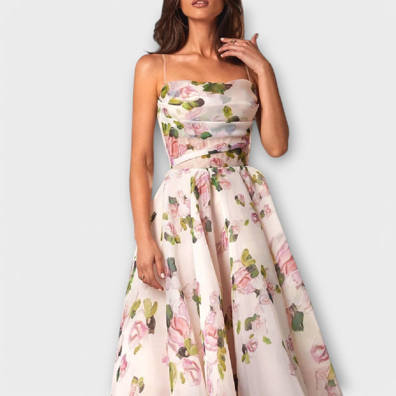 Vestidos midi elegantes de chiffon
