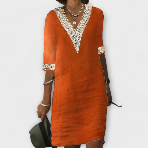 Vestidos de algodão e linho para mulher