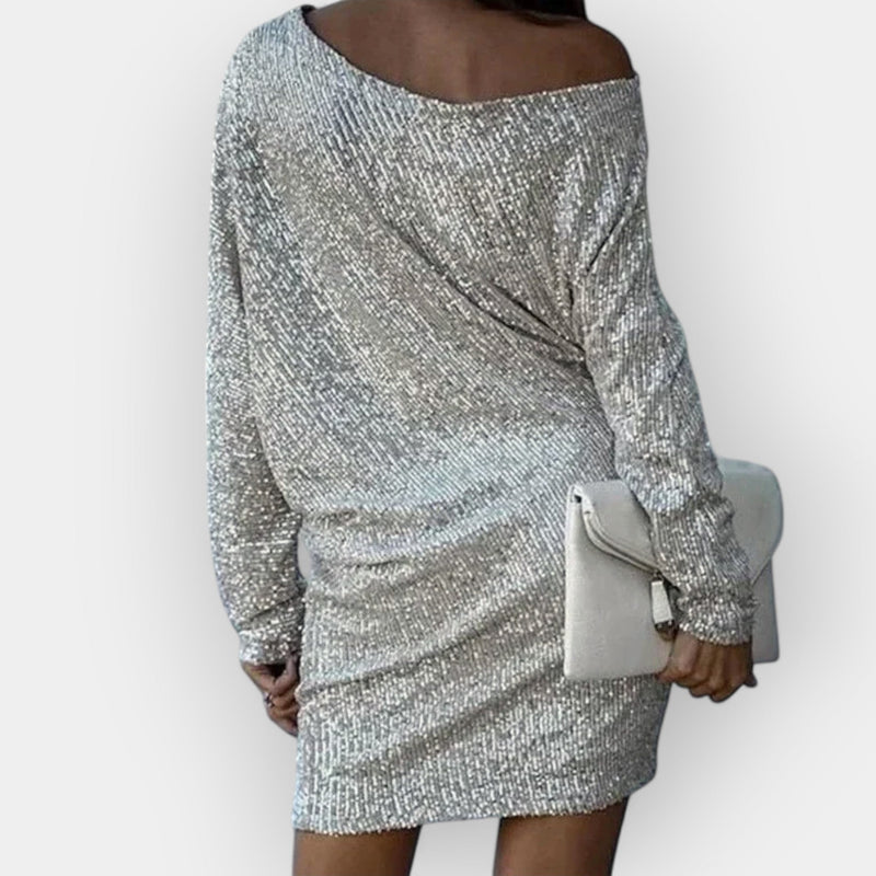 Lana - Vestido de noite com lantejoulas