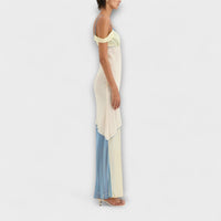 Alora - Vestido midi Thames com detalhes de inserções
