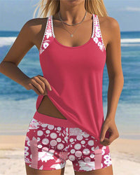 Laura - Conjunto de biquíni de duas peças com estampa floral