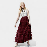 Saia Elegante com Detalhe de Tule