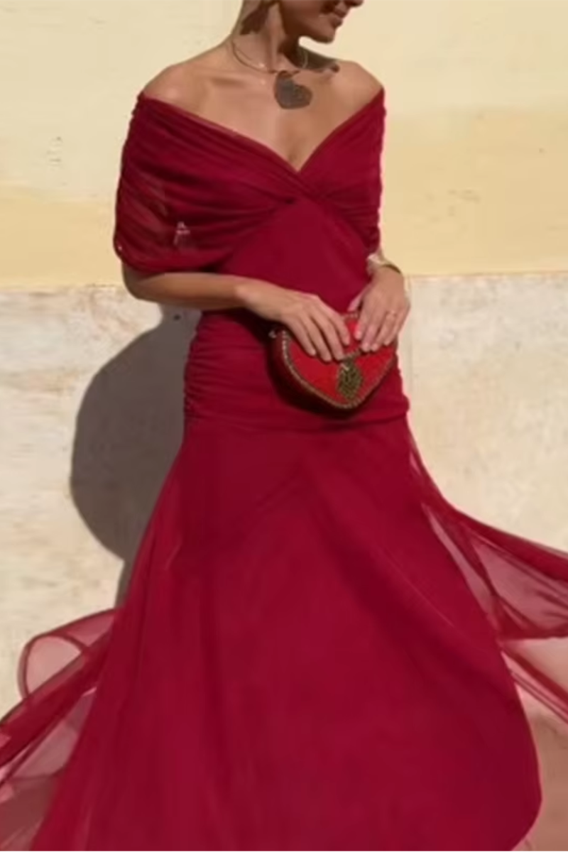 Vestido Elegante com Decote em V