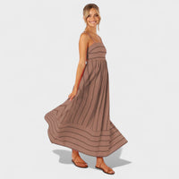 Camila - Vestido Listrado Fresco