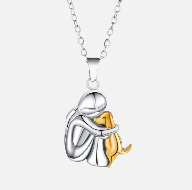 Amor de Quatro Patas - Colar com Pingente de Cão