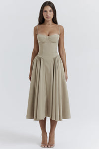 Kiki | Vestido midi retrô