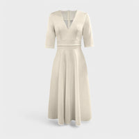 Helena - Vestido elegante com decote em V