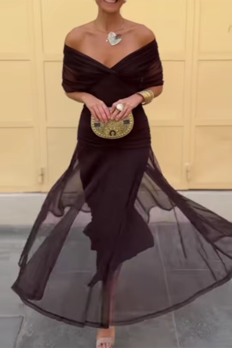 Vestido Elegante com Decote em V