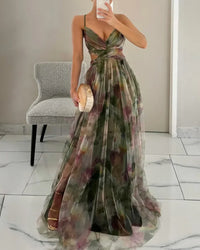 Gisela | Encantador maxivestido com estampado floral