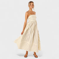 Camila - Vestido Listrado Fresco