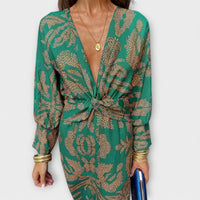 Oriana - Vestido elegante com mangas compridas