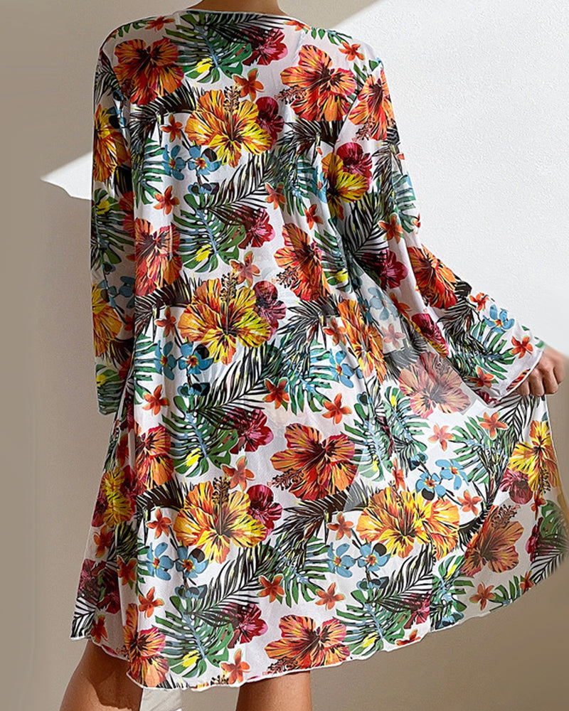Luisa - Biquini com lenço em floral