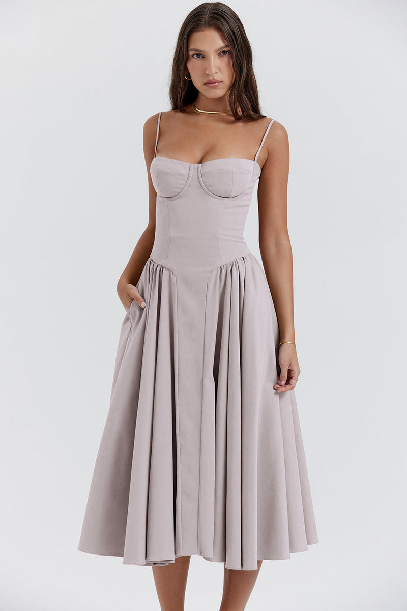 Kiki | Vestido midi retrô