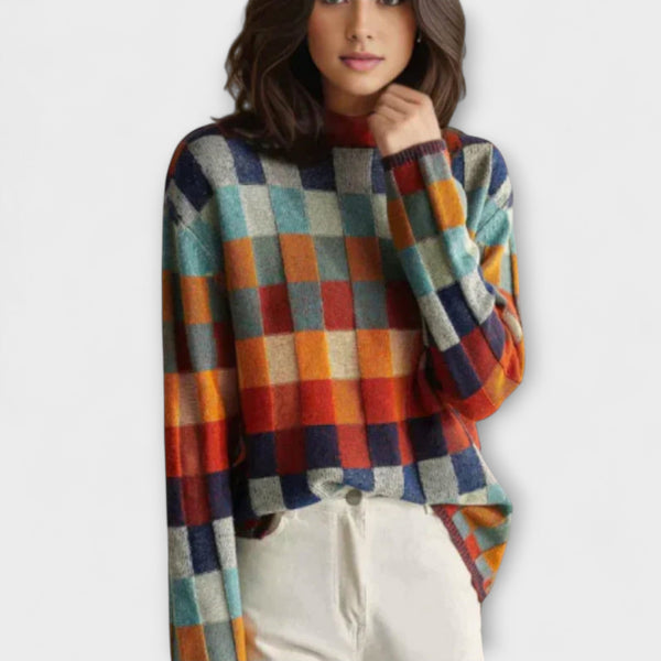 Filipa - Camisa com gola alta em caxemira