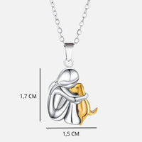 Amor de Quatro Patas - Colar com Pingente de Cão