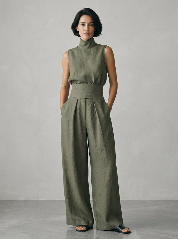 Esther | Conjunto de Top Minimalista Sem Mangas