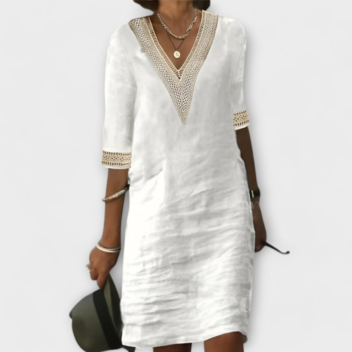 Vestidos de algodão e linho para mulher