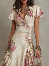 Alba | Elegante Vestido Midi Floral Retro