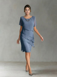 Anastasia | Vestido midi elegante com camadas