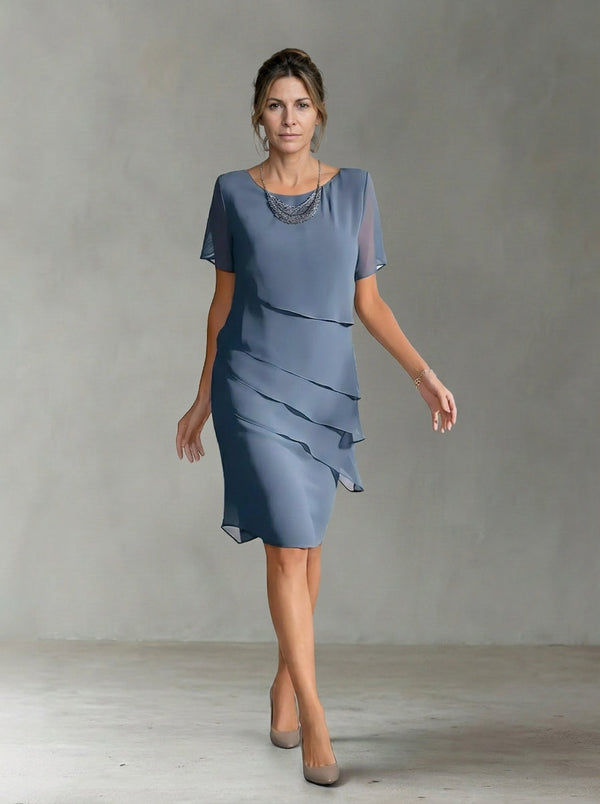 Anastasia | Vestido midi elegante com camadas