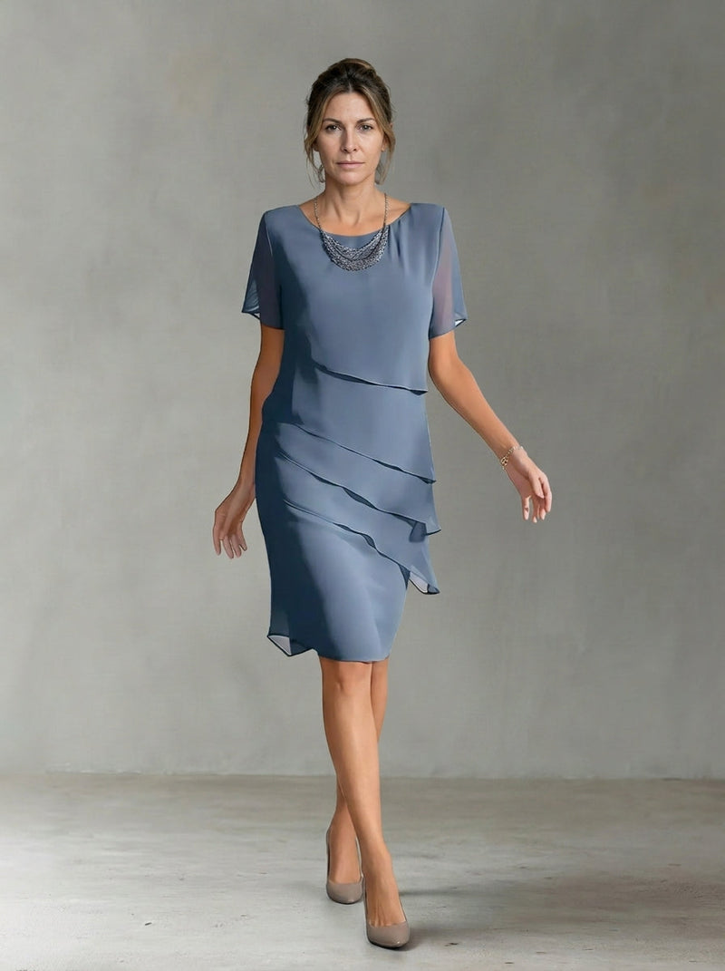 Anastasia | Vestido midi elegante com camadas