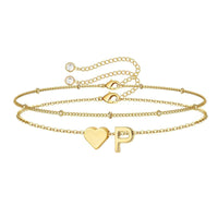Amor Eterno -Pulseira com Coração e Inicial