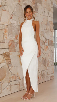 Celia | Vestido Plissado Comprido