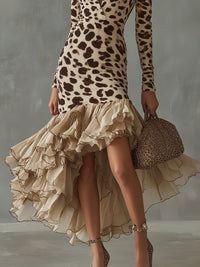 Eleonora | Vestido de Rendas com Estampado de Animais