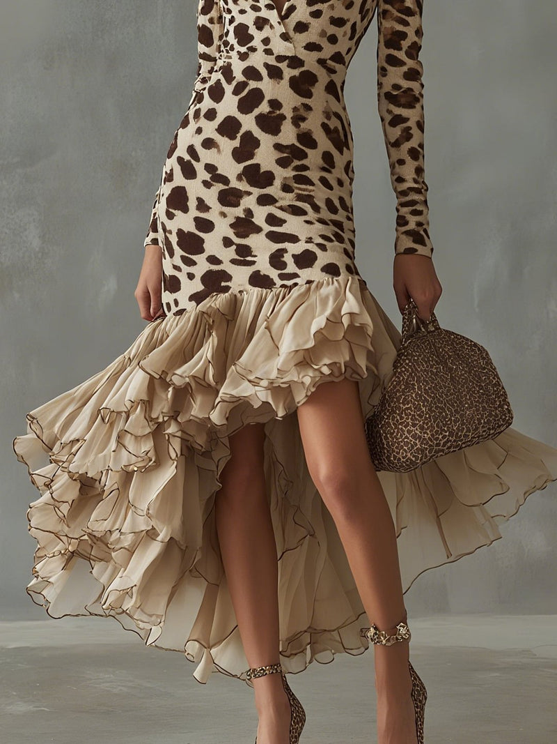 Eleonora | Vestido de Rendas com Estampado de Animais