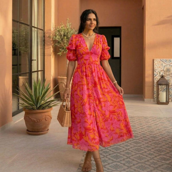 Vestido Maxi Dalia | Radiação Tropical