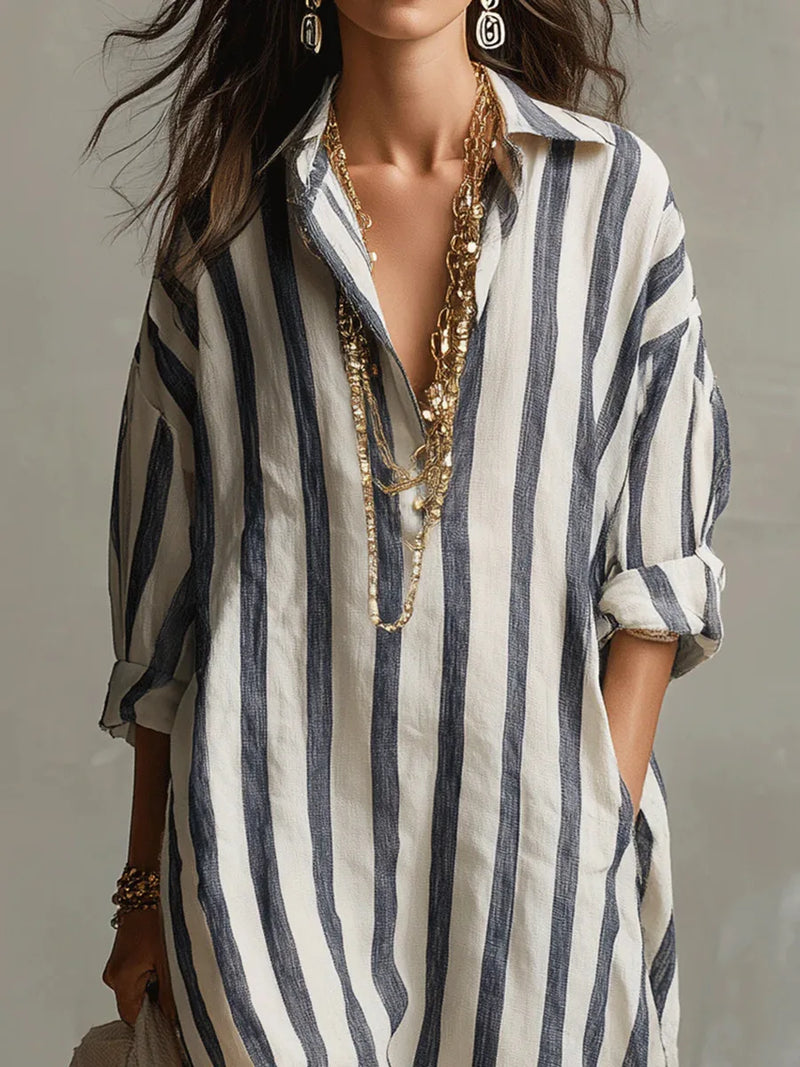 Pepa | Vestido camisero longo