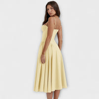 Rosalie - vestido elegante com corpete sem mangas