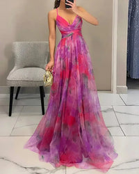 Gisela | Encantador maxivestido com estampado floral