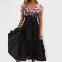 Lara - Vestidos de noite de chifão para mulher