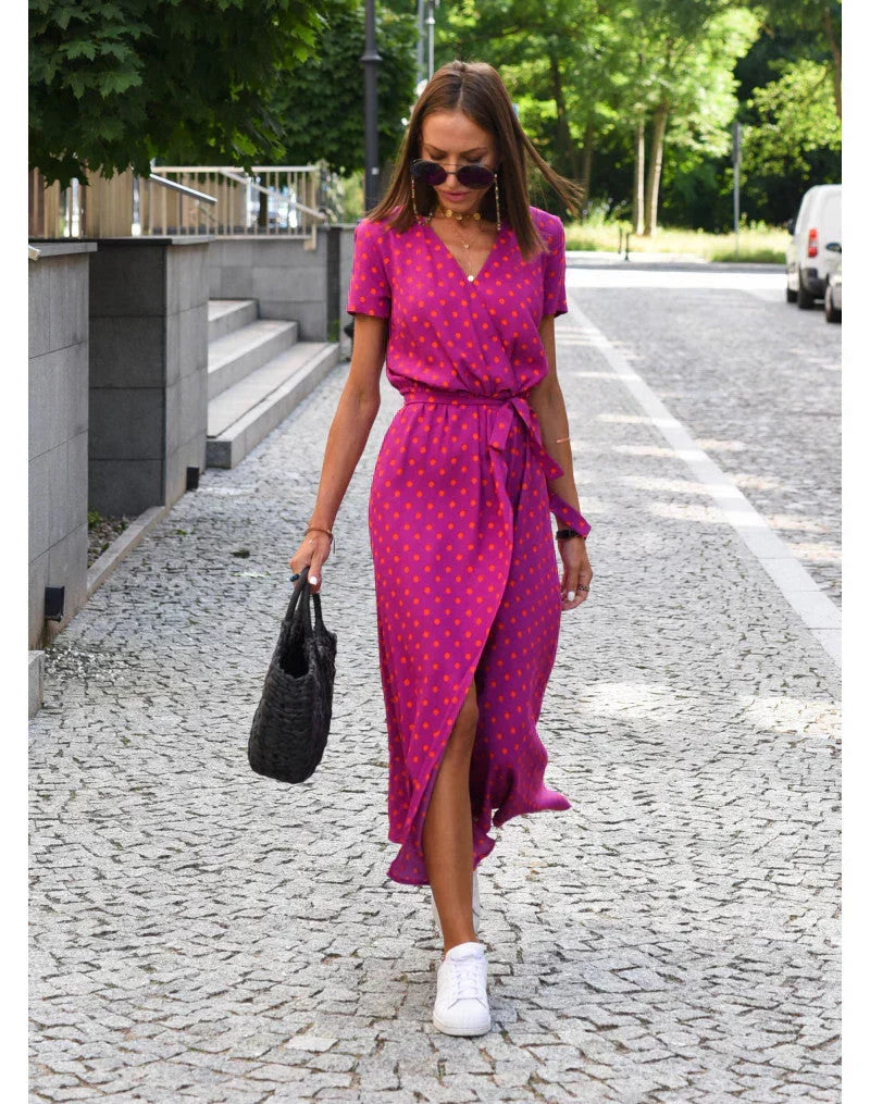 Julia | Vestido Elegante com Decote em V e Corte Moldador