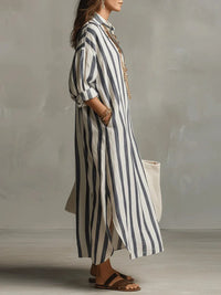 Pepa | Vestido camisero longo