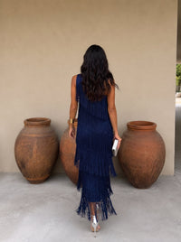 Laura | Vestido com Detalhes em Franja